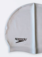 کلاه استخر طوسی رنگ زنانه و مردانه سیلیکونی اسپیدو ( Speedo ) ضد آب و ضد کلر - Image 3