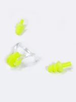 ست دماغ گیر و گوش گیر شنا سیلیکونی اسپیدو ( Speedo ) به رنگ زرد فسفری