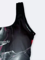 لباس شنا پادار زنانه مشکی رنگ کاپدار متحرک برند اسپیدو ( Speedo ) استرج ضد کلر - Image 4