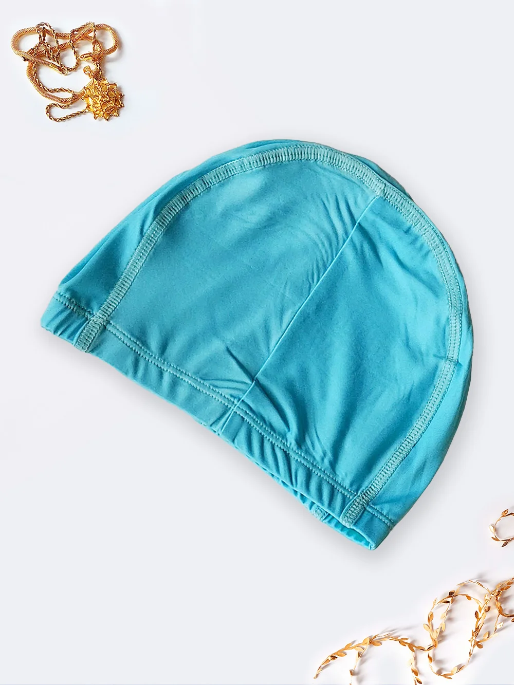 cap8539302-1 کلاه پارچه ای شنا زنانه به رنگ سبز روشن ، با پارچه مایویی اعلا با قیمت ارزان