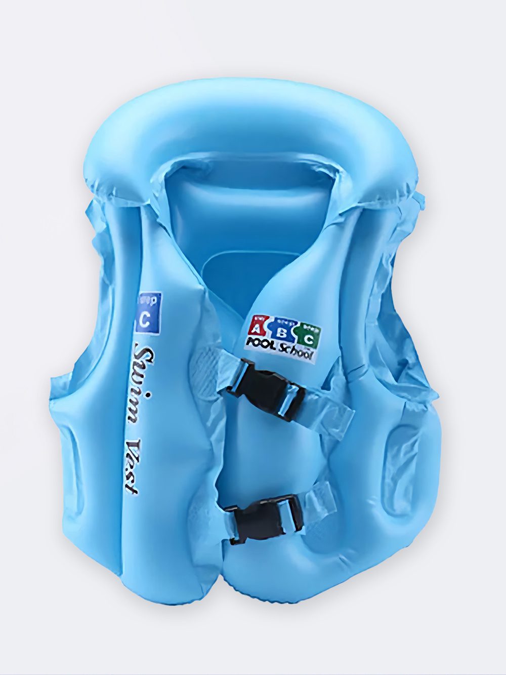 Sve2980896-1 جلیقه نجات استخر شنا بچگانه آبی رنگ مناسب برای کودکان دختر و پسر ۳ تا ۶ سال دار