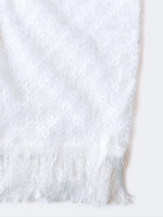 رو مایویی زنانه سفید رنگ طرح گوچی ( Gucci ) قد بالای زانو بصورت یقه گرد و آستین کوتاه - Image 4