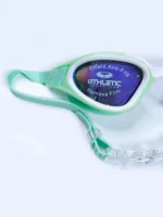 عینک استخر جیوه ای ( شیشه آینه ای ) بصورت قفل دار در پشت اتلتیک ( Athletic ) سبز - Image 5