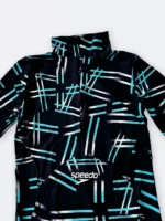 مایو زنانه پادار و استین دار نیمه اسلامی پوشیده برای استخر اسپیدو ( Speedo ) مشکی - Image 3