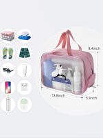 کیف شنا فانتزی زنانه و دخترانه صورتی رنگ طرح یوگا بصورت جاکفشدار و ضد آب - Image 4
