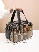 کیف شیشه ای استخری شنا زنانه و دخترانه ( واش بگ ) با دو محفظه مجزا برای وسایل خشک و خیس - Image 3