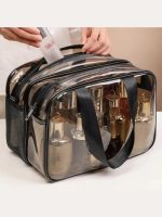 کیف شیشه ای استخری شنا زنانه و دخترانه ( واش بگ ) با دو محفظه مجزا برای وسایل خشک و خیس - Image 6