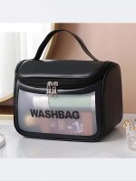 واش بگ ( wash bag ) چمدانی مشکی رنگ برای لوازم شنا ( و لوازم آرایشی ) زنانه برای استخر - Image 7