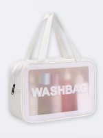 کیف استخر واش بگ ( wash bag ) زنانه و دخترانه ضد آب سایز بزرگ سفید رنگ - Image 2