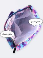 کوله پشتی شنا دخترانه فانتزی خاص طرح پری دریایی دارای محفظه جداگانه عینک و جا کفشی - Image 5