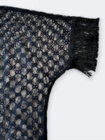 رو مایویی زنانه طرح شیک گوچی ( Gucci ) مشکی رنگ آستین دار سه ربع و ریشه دار - Image 3