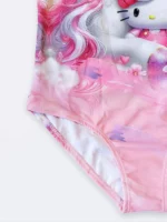 لباس شنا دخترانه برای استخر صورتی رنگ اسلیپ طرح اسب تک شاخ برند اسپیدو ( Speedo ) - Image 4