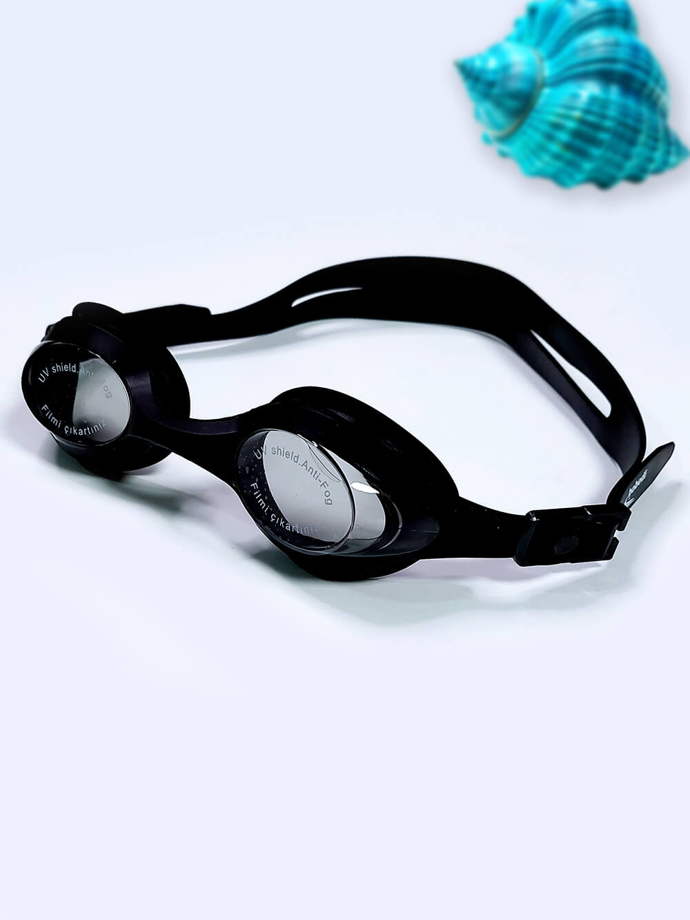 GOG7126094-1 عینک شنا مشکی رنگ زنانه و مردانه با گوش گیر سیلیکونی بوبدی ( Bobedi ) ضد بخار