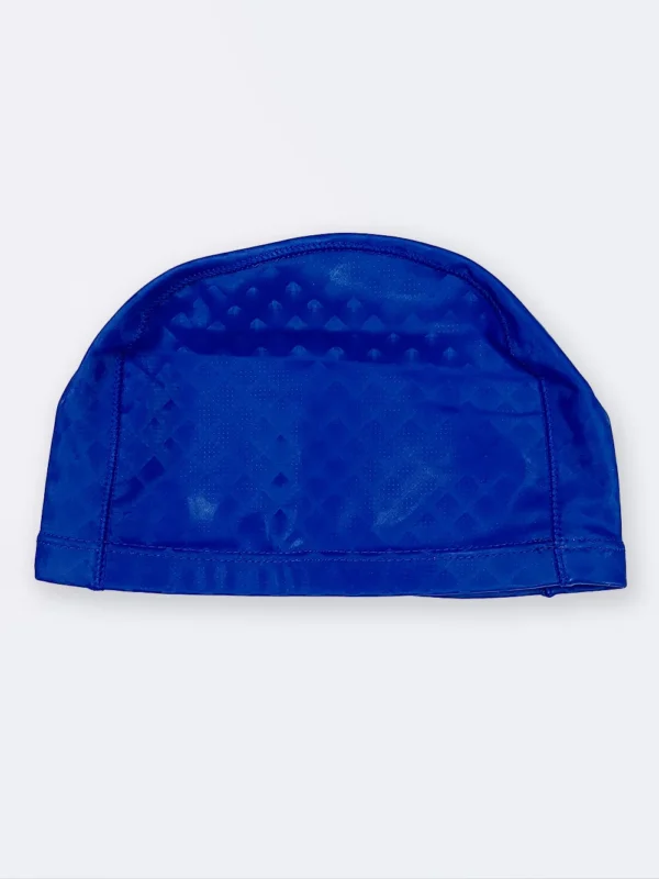 کلاه شنا ضد کلر زنانه و مردانه آبی رنگ سه بعدی اسپیدو ( Speedo ) با جنس فومی ( لایه داخلی پارچه - لایه رویه چرم مصنوعی PU ) طرح سه بعدی