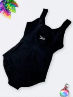 مایو زنانه اسلیپ مشکی رنگ شیک و خاص برند اسپیدو ( Speedo ) کاپدار برای استخر