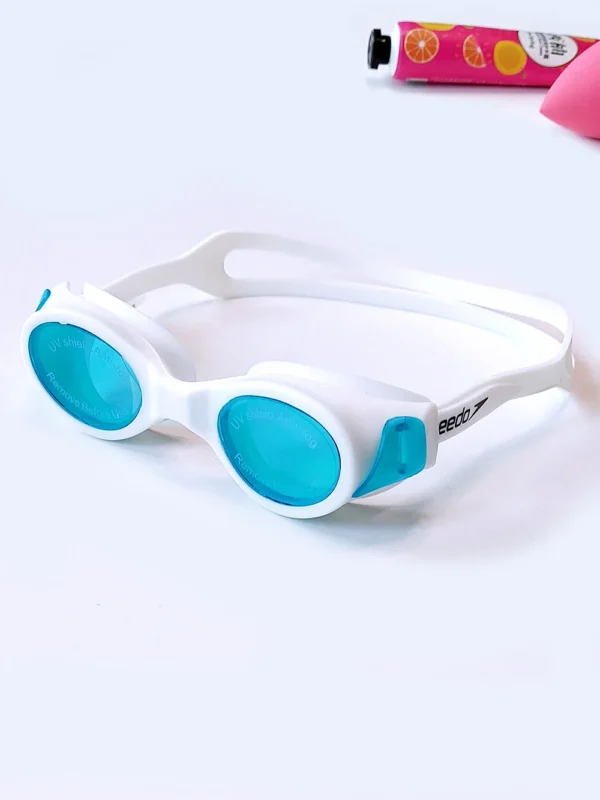 عینک استخر بچه گانه برای استخر شنا سفید رنگ اسپیدو ( Speedo ) دخترانه و پسرانه