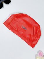 کلاه استخر شنا زنانه قرمز رنگ اسپیدو ( Speedo ) ضد کلر با جنس فومی