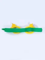 عینک استخر طرح دار فانتزی بچگانه با طرح اسب تک شاخ به رنگ زرد و سبز به همراه گوشگیر و ضد بخار - Image 7
