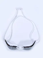 عینک استخر جیوه ای ( آینه ای ) شیک و اسپرت زنانه و مردانه سفید اتلتیک Athletic - Image 3