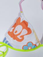 مایو بیکنی زنانه دو تکه سفید رنگ با نوشته های فانتزی با کاپ شین ( shein ) - Image 4
