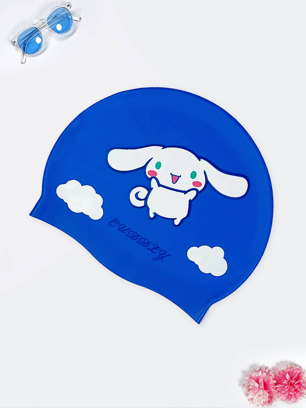 cap0135165-1 کلاه استخر بچه گانه دخترانه و پسرانه آبی تیره رنگ سیلیکونی ضد آب برای استخر