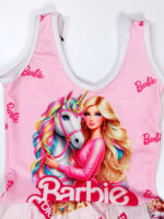 مایو بچگانه دخترانه دامنی طرح باربی ( barbie ) صورتی رنگ اسپیدو ( Speedo ) استخر - Image 3