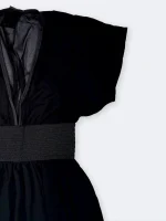 رومایویی زنانه حریر رو لباسی ( کاور مایو ) مشکی رنگ H & M بصورت استین کوتاه - Image 4