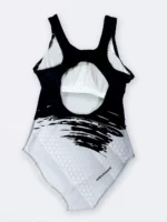 مایو زنانه شیک اسلیپ بصورت دو رنگ مشکی و سفید پشت قهرمانی اسپیدو ( Speedo ) - Image 2