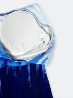 مایو پادار نیمه پوشیده زنانه کیوت به رنگ آبی و سرمه ای اسپیدو ( Speedo ) ضد کلر - Image 5