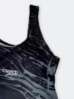 لباس مایو شنا زنانه پشت قهرمانی اسلیپ به رنگ مشکی و طوسی اسپیدو ( Speedo ) - Image 5