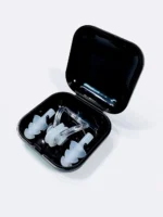 ست گوش گیر شنا و دماغ گیر استخری شفاف ( بی رنگ ) با قاب مشکی اسپیدو Speedo