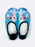 کفش شنا کودکانه دخترانه آبی رنگ طرح کارتون فروزن ( frozen ) برای استخر و ساحل - Image 3
