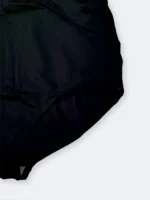 مایو زنانه سایز بزرگ مناسب برای افراد چاق در مدل اسلیپ زیپ دار مشکی رنگ و کاپدار - Image 5