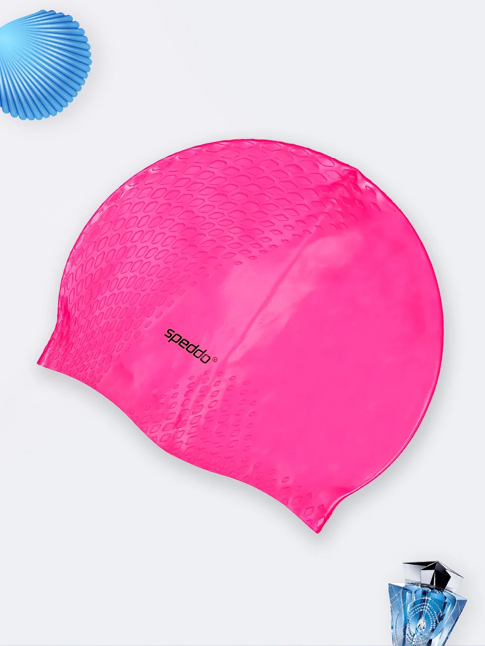 cap4573927-1 کلاه استخر زنانه طرح جدید پوست ماری برند اسپیدو ( Speedo ) صورتی رنگ - Image 1