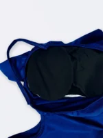 مایو فانتزی زنانه بصورت یقه چین دار رومی آبی رنگ برند اسپیدو ( Speedo ) کاپدار - Image 6
