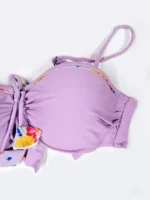 بیکینی مایو شنا دو تیکه زنانه کاپدار ضخیم برند شین ( shein ) فنردار و بنددار - Image 3
