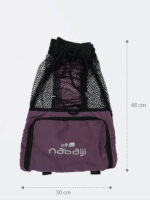 مش بگ ( mesh bag ) به رنگ خاص بادمجانی و جیبدار زیپ دار برای لوازم استخر ، ساحل و دریا برای خشک کردن سریع وسایل شنا نابایجی ( Nabaiji ) { غیر اورجینال }