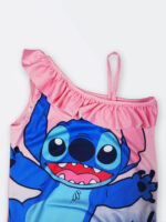 مایو دخترانه بچه گانه برای استخر شنا طرح کارتون لیلو و استیچ ( Lilo & Stitch ) مدل اسلیپ یقه رومی زیبا دختر ۴ ، ۵ ،۶ ، ۷ ، ۸ ، ۹ ، ۱۰ و ۱۲ سال
