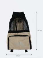 مش بگ ( mesh bag ) برای وسایل استخر شنا ، ساحل و دریا به رنگ کرمی نابایجی ( Nabaiji ) - Image 3