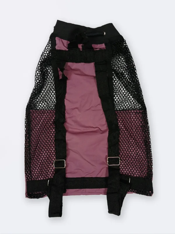 مش بگ شنا ( mesh bag ) توری به رنگ بنفش مناسب برای وسایل استخر ، ساحل و دریا جهت خشک شدن سریع وسایل شنا نابایجی ( Nabaiji )