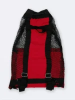 مش بگ شنا ( mesh bag ) قرمز رنگ مناسب برای وسایل استخر ، ساحل و دریا بصورت توری برای خشک شدن سریع لوازم شنا برند نابایجی ( Nabaiji )