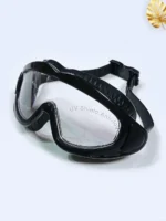 عینک شنا فریم بزرگ زنانه و مردانه مشکی رنگ سیلیکونی اسپیدو ( Speedo )