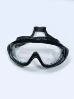 عینک شنا فریم بزرگ زنانه و مردانه حرفه ای مشکی رنگ سیلیکونی اسپیدو ( Speedo ) . قیمت عینک شنا برای مسابقه شنا و تمرین شنا