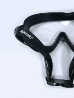 عینک شنا فریم بزرگ زنانه و مردانه مشکی رنگ سیلیکونی اسپیدو ( Speedo ) - Image 7