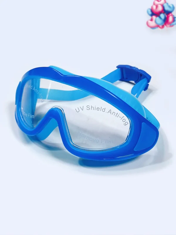 عینک استخر فریم بزرگ آبی رنگ زنانه و مردانه اسپیدو ( Speedo ) سیلیکونی