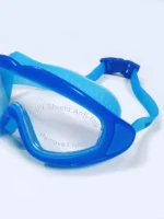 عینک استخر فریم بزرگ آبی رنگ زنانه و مردانه اسپیدو ( Speedo ) سیلیکونی - Image 4