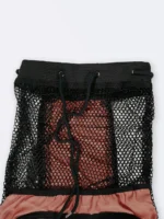 مش بگ شنا ( mesh bag ) جیب دار به رنگ خردلی برای وسایل استخر ، ساحل و دریا نابایجی ( Nabaiji ) - Image 4