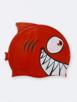 کلاه شنا بچگانه ضد آب سیلیکونی ضد کلر قرمز رنگ برای استخر طرح کوسه بالدار . قیمت و خرید کلاه شنا بچگانه دخترانه و پسرانه از سایت ساترال
