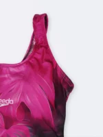 مایو زنانه اسلیپ پشت قهرمانی طرح هاوایی سرخابی ، مشکی و سبز اسپیدو ( Speedo ) - Image 4